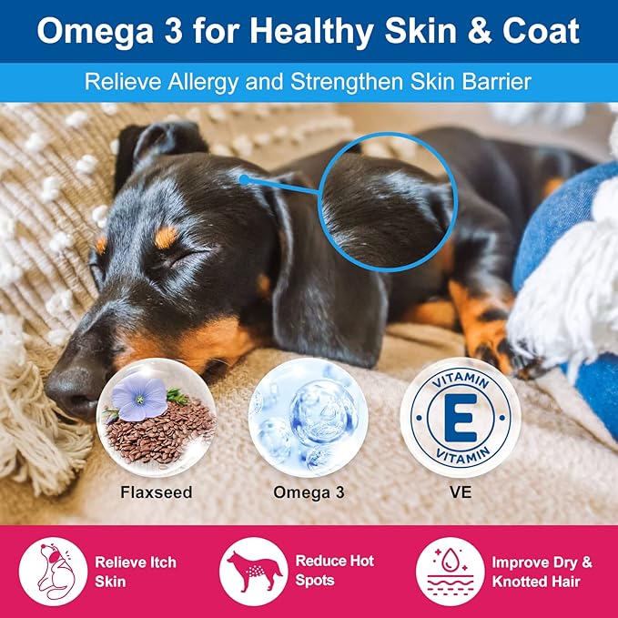 NATURE TARGET Dog Vitamins Powder, Probiotics & Digestive Enzymes for Gut Health, Glucosamine & Chondroitin & Omega 3, Complete Supplement for Homemade Dog Food, Joint & Skin & Immune Support