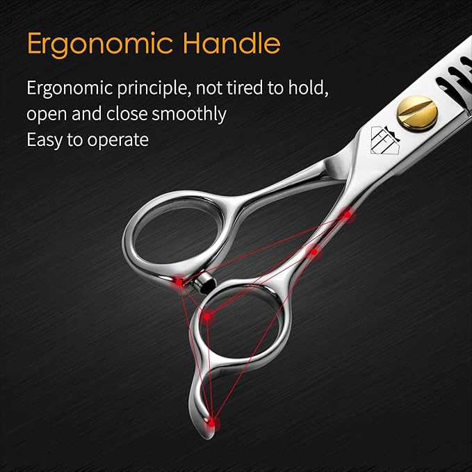 Dog Grooming Scissors: 7.0" Pet Shears Made Of Japanese VG10 Advanced Stainless Steel Professional Grooming Scissors for Dogs Cats and Other Pets