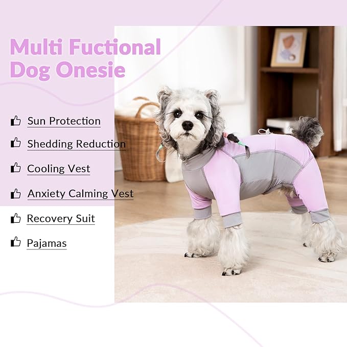 Dog Sun Protection Shirt, UV Shirt for Dogs, Lightweight Breathable Cooling Vest, Quick Dry Dog Summer Clothes for Small Dogs