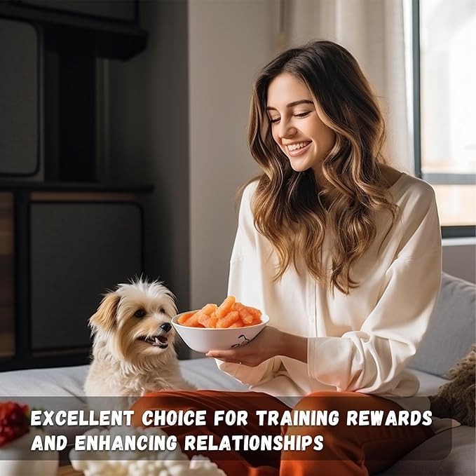 Dog Treats Chicken Sausage, Natural Chicken Jerky Training Treats for Dogs with Glucosamine, Chondroitin, MSM and Taurine, Low Fat Soft Chewy Snacks 10.58 oz