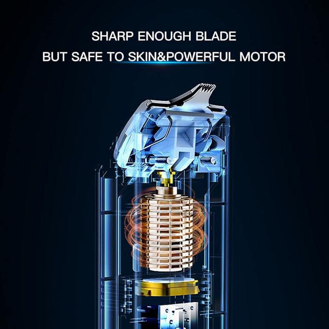 2-in-1 Professional Dog Grooming Kit - Low Noise, Waterproof, USB Rechargeable, and Safe Ceramic Blade - Gift for Dogs and Cats (Black)