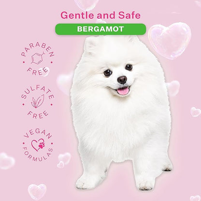 Paris Hilton Dog Shampoo - Fresh Citrus-Infused Bergamot Scent, Sulfate-Free Vegan & Hypoallergenic for All Dog Breeds, with Oatmeal & Aloe for Healthy Coats & Salon-Quality Grooming, 16oz (480ml)