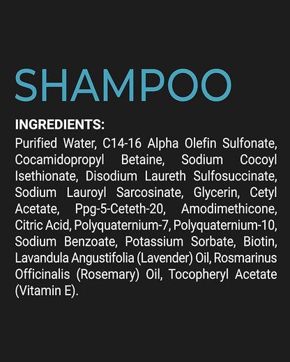 Dog Shampoo for Itchy Skin, Allergies & Odor – Calming Formula with Lavender, Rosemary & Biotin – Moisturizing & Hypoallergenic – Safe for Sensitive Skin & Puppies – 16 fl oz