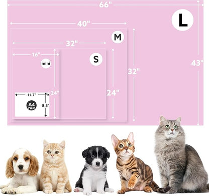 Stuffed Premium Soft Dog Couch Blanket, with Flannel Cute Paw Print, 30 * 70 inches, Cat Blanket Puppy Supplies Dog Products Stuff Essentials, Pink