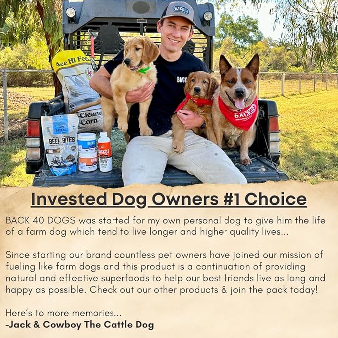 Grass-Fed Beef Bone Broth Powder for Dogs with Probiotics, Chondroitin & Glucosamine – Supports Gut Health, Joint & Immune System – Human Grade Dog Food Toppers for Picky Eaters, 6.4oz