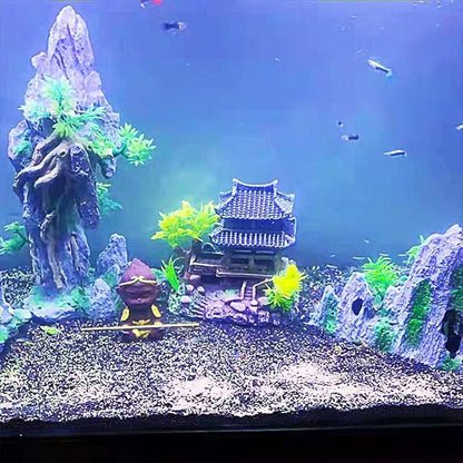 Aquarium Ornament - Classical Resin Castle Decorations, Fish Tank Realistic Details Castle,Eco-Friendly Fish Tank Castle Aquarium Accessories