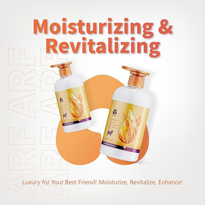 Arf Arf Oatmeal Dog Conditioner for Sensitive Skin - Moisturizing Formula for Dogs & Puppies, Detangling & Anti-Itch Care, 16oz