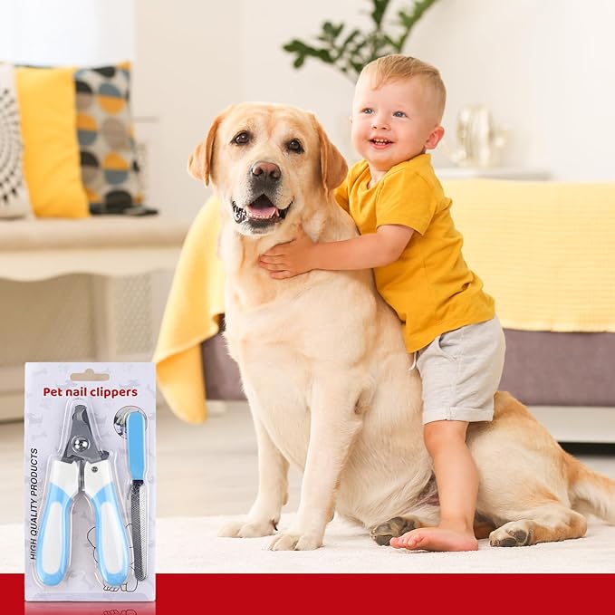 Dog Nail Trimmer - Dog Nail Clippers for Large Dogs with Safety Guard Professional Dog Nail Care to Prevent Over Cutting