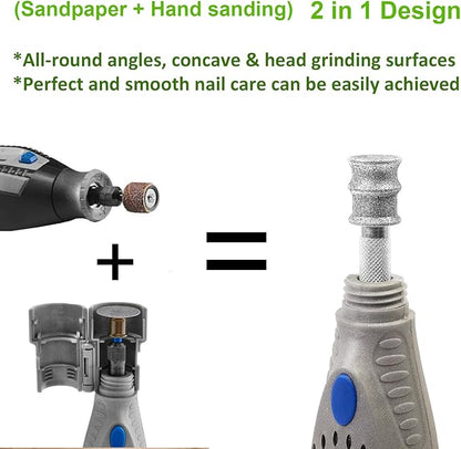 Jumbo+60 Diamond Dog Nail for Dremel, Screw-Mounted Mode Nail Dremel Tool for Dogs, Especially Suitable for Long-Haired Dogs, Dremel Polishing Bits, Animals Nail Care & Home Grinder Tools