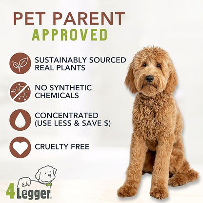 Organic Dog Shampoo and Conditioner USDA Certified - All Natural Concentrated Cedar Dog Shampoo with Peppermint, and Eucalyptus - Dog Shampoo for Itchy Skin - Dog Shampoo for Smelly Dogs 16 oz