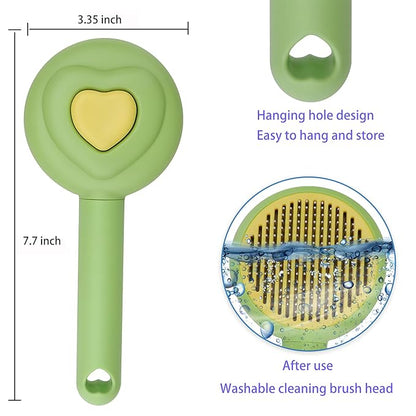self-cleaning cat and dog grooming brush removal comb, cat brush and dog pet comb tool, used to remove loose and loose hair, tangled hair on mats