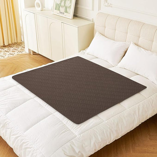 hyha Waterproof Dog Blanket, Soft Pet Bed Blankets, Waterproof Sofa Couch Cover for Dogs Washable, Reversible Pet Couch Covers for Sofa Furniture (40x50 Inch, Chocolate/Dark Grey)