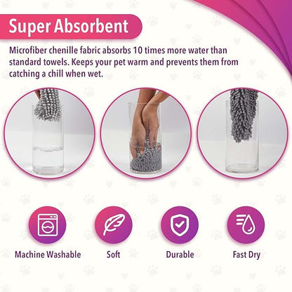 Dog Shower Attachment for Shower Faucet, Scrubber Bathtub Spout 3 in1 Set Deep Cleaning Washing Kit Glooming and Massage Function,with 2m Hose, for Medium and Large Dogs