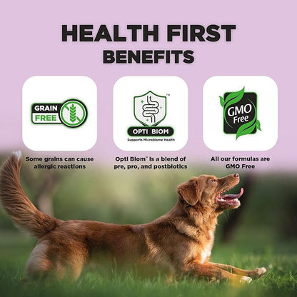 Nature's HUG Dry Dog Food, for Adult-Medium & Large Breeds, 20 lb. Chicken Flavor Plant-Based Protein Vegetarian Kibble, Grain-Free, Allergen-Free, Complete Protein & Balanced Nutrition