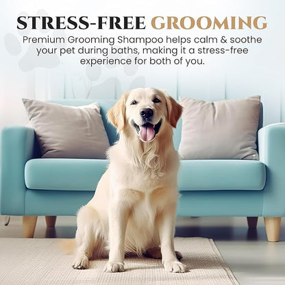 605Products - Natural Dog Shampoo for Itchy and Sensitive Skin, Puppy Shampoo and Odor Eliminator for Smelly Dogs and Puppies, Pet Shampoo and Deodorizer - Dog Bath Supplies (Oatmeal)