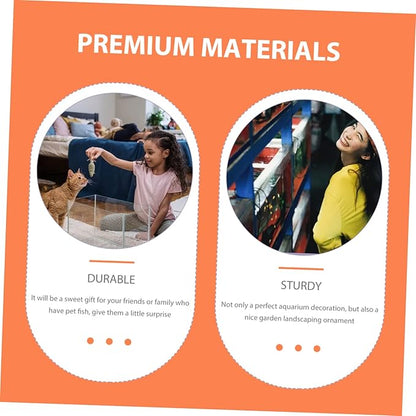 4pcs Pumpkin Shaped Fish Cave Resin Shrimp Cave Decorative Aquarium Cave for Freshwater Marine Aquarium Accessory