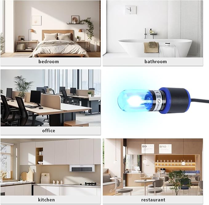 UV-C Aquarium Clean Light with Timer, Mini 3W 5W 7W 9W 11W Submersible Algae Clean Light Water Green Clean Fish Tank Water Clean Lamp for Sump Pond Filter Tank (3W Timer)