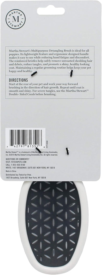 Martha Stewart for Pets Detangling Dog Brush for All Dogs | Brush for Dogs With Short or Long Hair | Great Dog Brushes for Grooming, Grooming Tools for Dogs