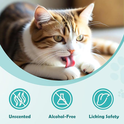 Pet Wipes for Dogs and Cats, Paws Butt Fur Cleaning Deodorizing, 400 Count Unscented Pet Grooming Wipes with 8"x8" Biodegradable Bamboo Fiber, Puppy Kitten Bath Wipe, Hypoallergenic, Licking Safety