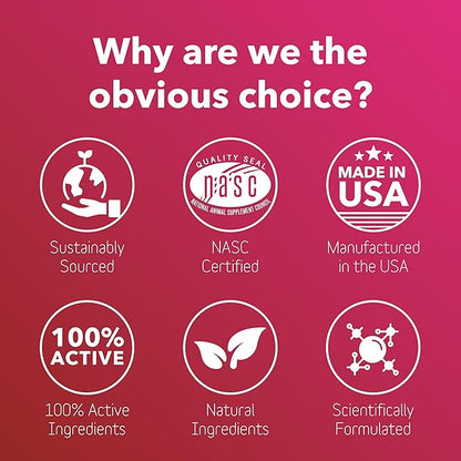 InClover Heart+ Dog and Cat Cardiac Health Supplement - Taurine Supplement for Dogs and Cats - Supports Heart & Immune Health, Pet Supplement for Weight Management & Senior Pet Health