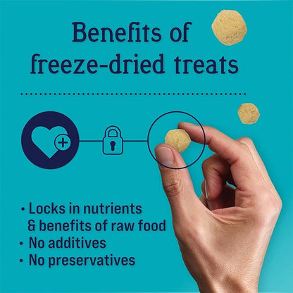 Stewart Freeze Dried Dog Treats, PuffPops Bacon, Egg, and Cheese Recipe, Gluten Free, 2.8 Ounce Resealable Pouch, Made in USA, Dog Training Treats