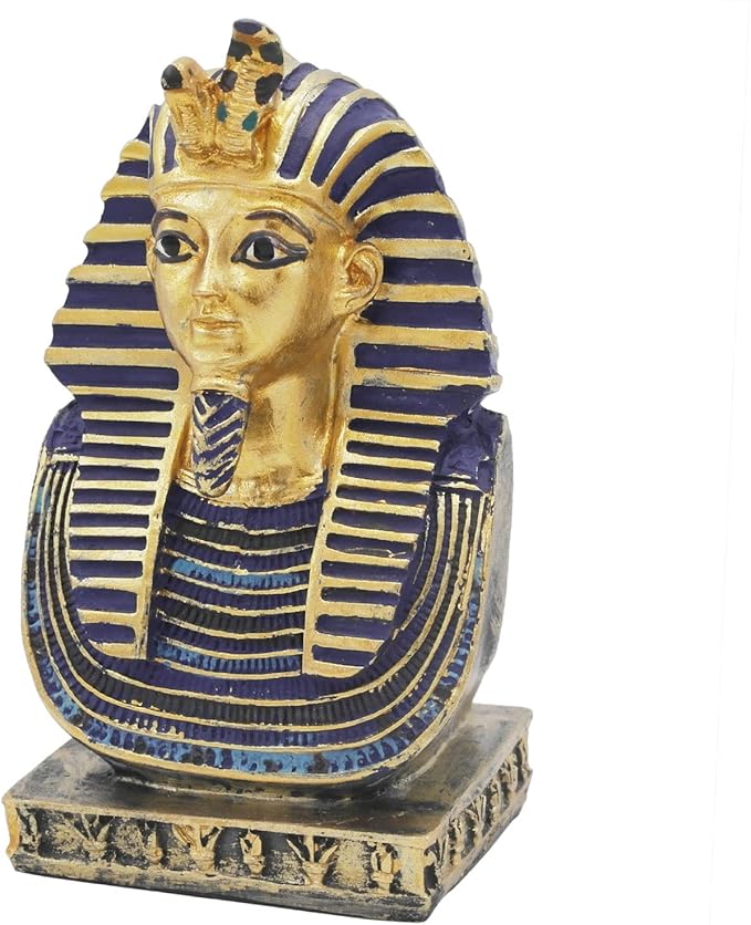 Aquarium Egyptian Pharaoh Fish Tank Decorations Ancient Egypt Reptile Turtle Lizard Spider Tanks Terrarium Décor Ornament Pet Gold