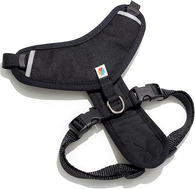 Dog Harness, Puppy Harness, Soft Harness for Dogs, Comfortable Dog Harness, Small Dog Harness, Dog Harness with Padding, Snug Fit Design,4 Point Adjustable - Wildebeest(XL - 30~36 inch Girth, Black)