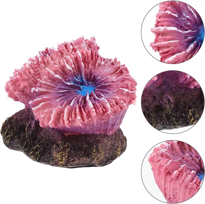ABOOFAN Aquarium Coral Ornaments, Artificial Coral Reef Aquarium Ornament Reef Decor for Fish Tank Landscape Decoration