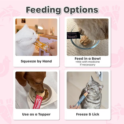 Squeeze Vita Stick Lickable Cat and Dog Treats – 7-Count Variety Pack with Multivitamins, Soft Squeezable Paste for All Life Stages, Supporting Overall Health