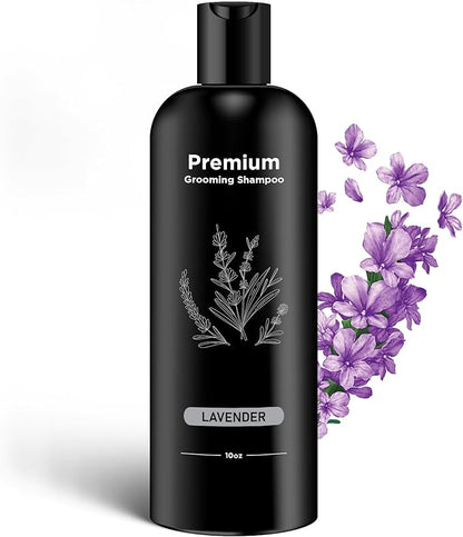 605Products Premium Dog Shampoo - Gentle Formula for Itchy & Sensitive Skin, Odor Eliminator for Puppies, Natural Deodorizer for Pets (10oz)- Lavender