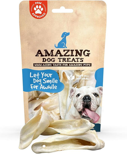 Amazing Dog Treats - Lamb Ears (10 Pcs/Pack)- Natural Dog Chews -Rawhide Alternative - No Hide Dog Bones