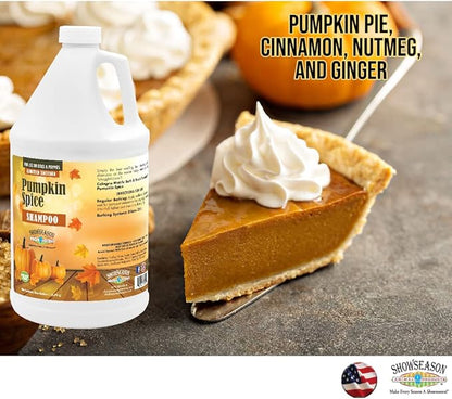 Pumpkin Spice Shampoo for Dogs & Cats 1 Gallon | Cruelty-Free | Paraben-Free | Biodegradable and Non-Toxic | Made in The USA