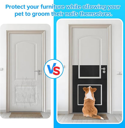 Pet Nail Self Adhesive Replacement Emery Paper, Eases Dog Nail Trimming Anxiety, Suitable for Doors and Walls(10in*13ft, Black)