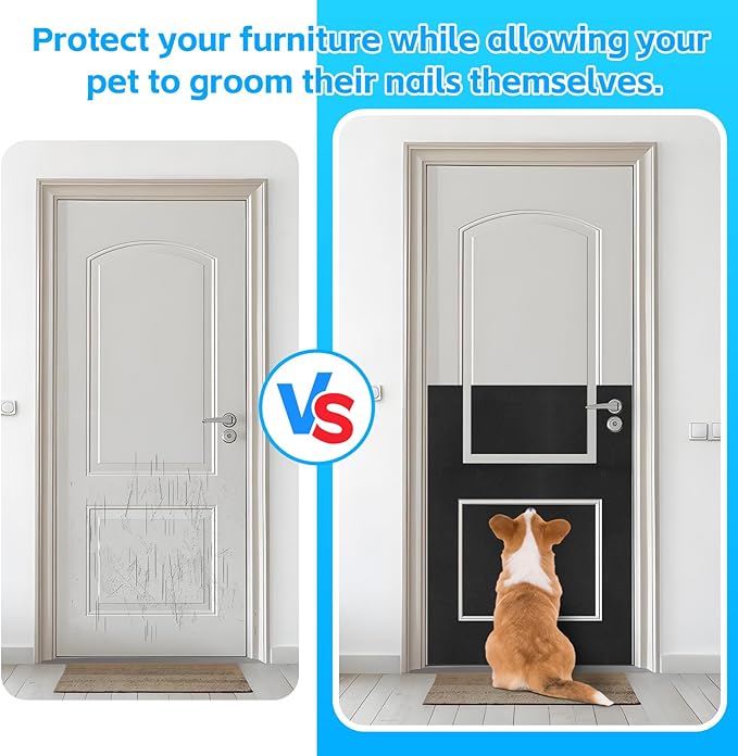 Pet Nail Self Adhesive Replacement Emery Paper, Eases Dog Nail Trimming Anxiety, Suitable for Doors and Walls(10in*13ft, White)