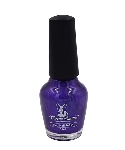 Warren London Dog Nail Polish in A Bottle Premium Coverage & Color- Made in USA- Purple