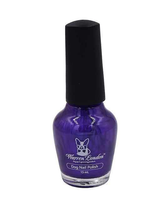 Warren London Dog Nail Polish in A Bottle Premium Coverage & Color- Made in USA- Purple