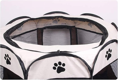 BODISEINT Portable Pet Playpen, Dog Playpen Foldable Pet Exercise Pen Tents Dog Kennel House Playground for Puppy Dog Yorkie Cat Bunny Indoor Outdoor Travel Camping Use