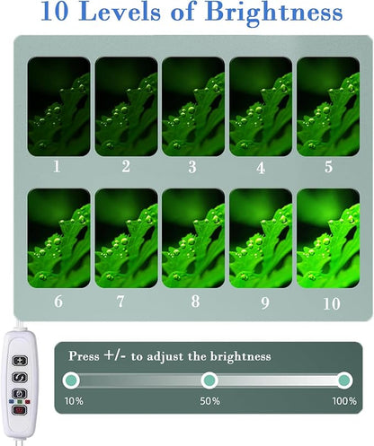 Upgraded Aquarium Light with Timer Clip On Fish Tank LED Light Small USB Light Dimmer Multi-Color White+Warm Yellow+Yellow 1 to 5 Gal (Adapter NOT Included)