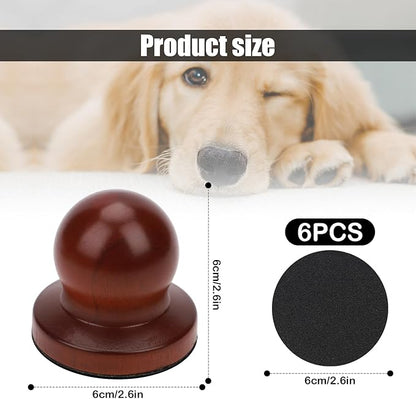 Dog Nail File, Quiet Dog Nails Scratch Pad Board with 6 Replaceable Filing Disc Dog Nail Portable Dog Nail Clippers for Grooming Dog Nail File Trimmer for Smoothing Pet Gifts