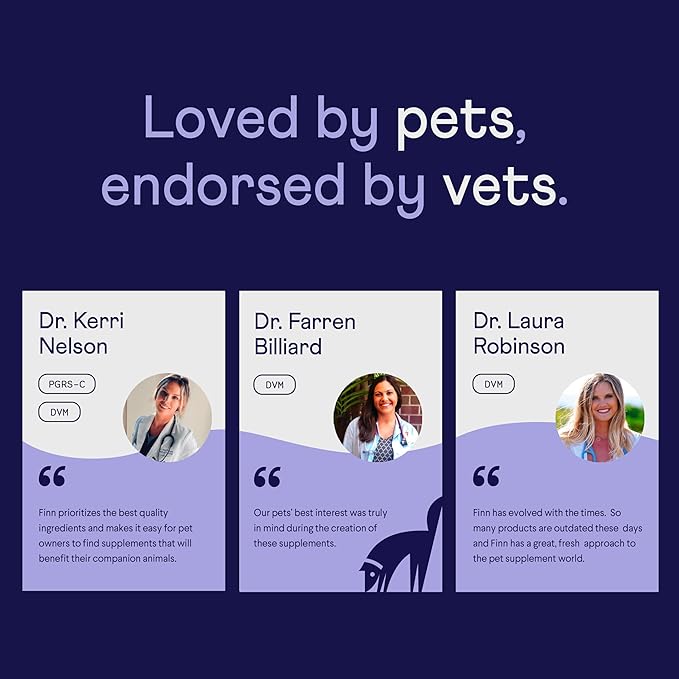 Finn Digestive Probiotics for Dogs - Complete Digestive System Support with Pumpkin, Prebiotics, & Live Probiotics - Vet Recommended & Made in The USA - 90 Soft Chews