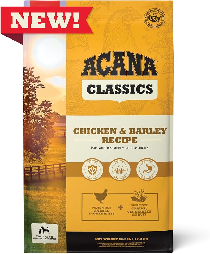 ACANA™ Classics Dog Food Chicken & Barley Recipe Dry Dog Food, 22.5lb