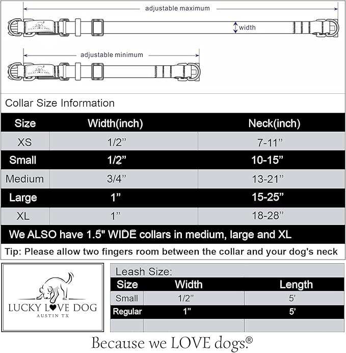 Lucky Love Dog Martingale Collar and Leash Set, Premium No Slip Collar for Male Dogs, Comfortable & Soft Martingale Dog Collars, Great for Whippets, Greyhounds, and More (Murphy, Large - Combo)