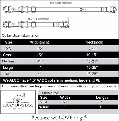 Lucky Love Dog Martingale Collar and Leash Set, Premium No Slip Collar for Male Dogs, Comfortable & Soft Martingale Dog Collars, Great for Whippets, Greyhounds, and More (Murphy, Large - Combo)