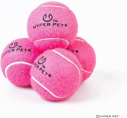Hyper Pet MINI Tennis Balls for Dogs (Pet Safe Dog Ball Dog Tennis Balls for Exercise & Training) Dog Ball Interactive Dog Toys work with Hyper Pet K9 Kannon MINI Dog Ball Launcher - 4 Pack MINI Pink