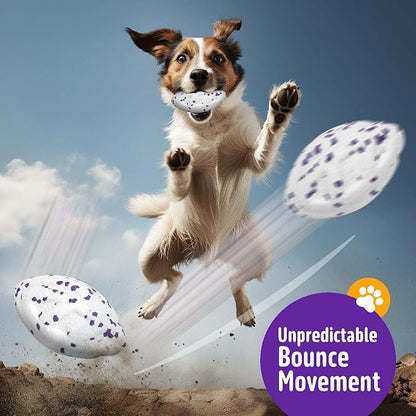 Dog Balls Upgraded Durable Tennis Ball, 5.3''Dog Toys Tennis Balls for Aggressive Chewers, More Biting-Proof Atom Teething Balls Dog Chew Toys for Large Medium Small Dog and Puppies, 3 Pack