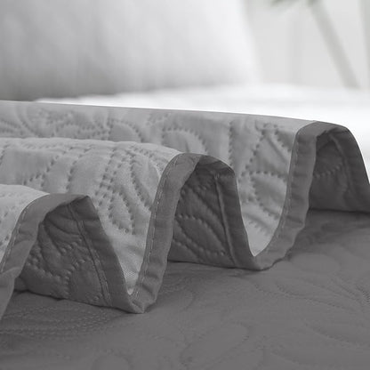 Easy-Going Waterproof Dog Bed Cover Reversible Leak Proof Pet Blanket Replacement Mat for Furniture Washable Couch Cover Sofa Cover for Dogs Cat(30x70 Inch, Gray/Light Gray)