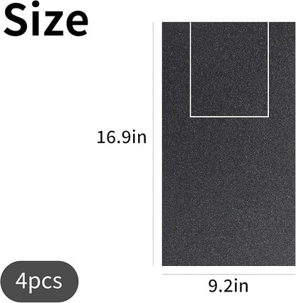 4 PCS Dog Nail Scratch Board Sandpaper Replacement 16.85 * 9.21 inch, Self-Adhesive Sandpaper, Suitable M-Shaped Dog Scratch Pad with Treat Box, L Size