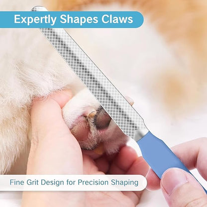 NIIIYTYB 3Pcs Dog Nail File Professional Metal Emery Boards for Dogs Cats Nail Grooming Tool for Smoothing Rough Edges Pet Filer for Large Small Breeds Puppies Toenails Safe Effective (Pink