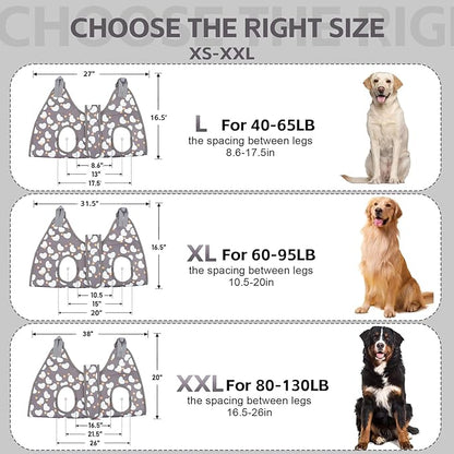 Dog Grooming Hammock with Nail Clippers/Nail Trimmers, Dog Grooming Harness for Nail Trimming, Pet Grooming Sling Helper for XL Large Dogs