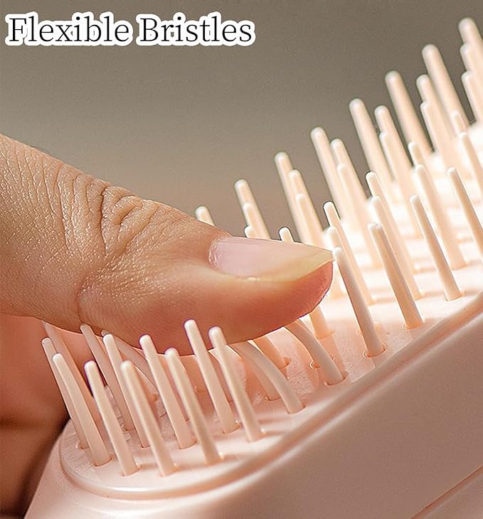 Scalable Small Grooming Dog Brush, Puppy Massaging Hair Brush, for Small Dogs Cats Rabbits of All Hair Types (White)